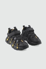 Hafi Rahat Taban Anoraklı Sneaker Siyah Sarı Spor Ayakkabı PEPİNO 2000 Çocuk Günlük Spor Ayakkabı PEPİNO PEPİNO 2000 FİLET 26K