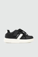 Hafi Rahat Taban Anoraklı Sneaker Siyah Bej Çocuk Spor Ayakkabı 034 Çocuk Günlük Spor Ayakkabı Alessio ALESSİO 048 FİLET 25K