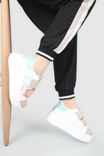 Hafif Kalın Tabanlı Rahat Günlük Casual Yürüyüş Byz Nut Mint Yeşil Kadın Spor Ayakkabı CAROLİNE Kadın Sneaker Beınsteps Beinsteps Ş-19 Caroline 22Y