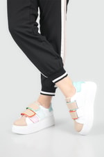 Hafif Kalın Tabanlı Rahat Günlük Casual Yürüyüş Byz Nut Mint Yeşil Kadın Spor Ayakkabı CAROLİNE Kadın Sneaker Beınsteps Beinsteps Ş-19 Caroline 22Y