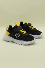 Havalı Ortopedik Siyah Çocuk Spor Ayakkabı NEON Çocuk Günlük Spor Ayakkabı Cool COOL NEON ÇOCUK SPOR
