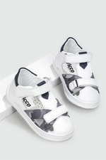 İlk Adım Deri Ortopedik Beyaz Çocuk Spor Ayakkabı EDDY Bebek Sneaker Vicco VİCCO 010 Eddy 22Y