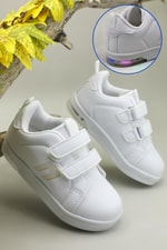 Işıklı Rahat Beyaz Çocuk Spor Ayakkabı POKEMON SHORT Çocuk Günlük Spor Ayakkabı Cool COOL Pokemon Short Çocuk
