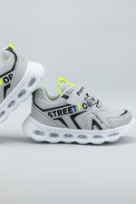 Işıklı Sneaker Gri Çocuk Spor Ayakkabı 1700 Çocuk Günlük Spor Ayakkabı Promax Promax 1700 Çocuk Spor Ayakkab