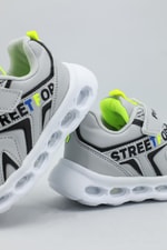 Işıklı Sneaker Gri Çocuk Spor Ayakkabı 1700 Çocuk Günlük Spor Ayakkabı Promax Promax 1700 Çocuk Spor Ayakkab