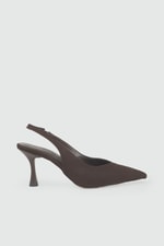 Kadın Alçak Topuklu Stiletto Kahve Zara Kadın Topuklu My Bella TLT-301 Kadın Alçak Topuklu MyBella My Bella 26Y TLT-301