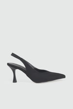 Kadın Alçak Topuklu Stiletto Siyah Zara Kadın Topuklu My Bella TLT-301 Kadın Alçak Topuklu MyBella My Bella 26Y TLT-301
