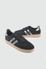 kadın günlük rahat ayakkabı Siyah Süet Platin Kadın Spor Ayakkabı My Bella Ş-2 Kadın Sneaker My Bella Ş-2 My Bella Ş-2 Kadın 26Y