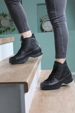 Kalın Taban Boğazlı Cilt Converse Kömür Karası Unisex Spor Ayakkabı 102 Unisex Günlük Spor Ayakkabı Beınsteps Beinsteps 102 Kalın Uzun 22K