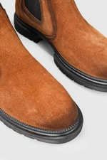 Kaymaz Taban Hakiki Deri Rahat Lastikli Taba Nubuk Erkek Bot 22K-1 Erkek Günlük Confort Bot Wow Plus BOOTS 22K-1 MER LIKRALI BOT