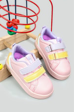 Kaymaz Taban Işıklı Cırtlı Lila Çocuk Spor Ayakkabı MAMİ Bebek Sneaker Cool COOL Mami Bebe 22Y