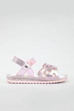 Lazerli Rahat Pembe Çocuk Sandalet K-40 Çocuk Sandalet Wendy WENDY K-40 BEBE SANDALET