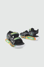 M-CRAFT Desenli Işıklı Çocuk Sandalet Siyah Çocuk Sandalet PROKİDS 6011 Patik Çocuk Sandalet PROKİDS PROKİDS 6011 Patik 26Y