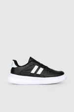 Nefes Alır Bağcıklı Siyah Beyaz Unisex Spor Ayakkabı 584 Unisex Günlük Spor Ayakkabı BLACK SEA BLACK SEA 584 UNİSEX CİLT SPOR