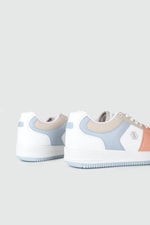 Nefes Alır Fileli Bağcıklı Bebe Mavi Kum Kadın Spor Ayakkabı 2100 Kadın Sneaker Lambırlent LAMBIRLENT 2100 ZEN SPOR