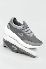 Nefes Alır Fileli Bağcıklı Füme Buz Unisex Spor Ayakkabı 2090 Unisex Günlük Spor Ayakkabı Jamper MC JAMPER 2090 UNİSEX