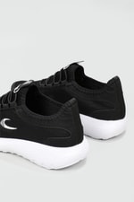 Nefes Alır Fileli Bağcıklı Siyah Beyaz Unisex Spor Ayakkabı 2090 Unisex Günlük Spor Ayakkabı Jamper MC JAMPER 2090 UNİSEX