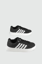 Nefes Alır Fileli Bağcıklı Siyah Beyaz Unisex Spor Ayakkabı 2202 Unisex Sneaker Letoon LETOON 2202 UNİSEX SPOR
