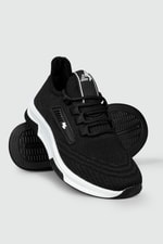 Nefes Alır Fileli Bağcıklı Siyah Beyaz Unisex Spor Ayakkabı 231-2346 Unisex Günlük Spor Ayakkabı M.P M.P 231-2346 UNİSEX FİLELİ SPR