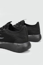 Nefes Alır Fileli Bağcıklı Siyah Unisex Spor Ayakkabı 2090 Unisex Günlük Spor Ayakkabı Jamper MC JAMPER 2090 UNİSEX