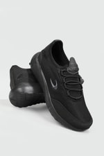 Nefes Alır Fileli Bağcıklı Siyah Unisex Spor Ayakkabı 2090 Unisex Günlük Spor Ayakkabı Jamper MC JAMPER 2090 UNİSEX