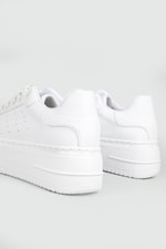 Nefes Alır Kalın Taban Bağcıklı Beyaz Kadın Spor Ayakkabı Maya Kadın Sneaker Beınsteps Beinsteps Maya Ş-17 22Y