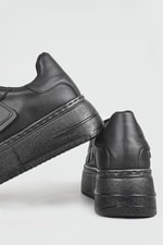 Nefes Alır Kalın Taban Cırtlı Siyah Kadın Spor Ayakkabı CAROLİNE Kadın Sneaker Beınsteps Beinsteps Ş-19 Caroline 22Y