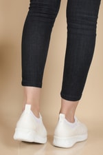 Nefes Alır Ortopedik Beyaz Kadın Ayakkabı Fanny Kadın Rahat / Confort Anatomik Beınsteps VARBA 802 Fanny Kadın Sneakers