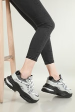 Nefes Alır Ortopedik Gümüş Siyah Kadın Spor Ayakkabı CELOSİA Kadın Sneaker Beınsteps BEİNSTEPS Celosia 605 ZEN SPOR