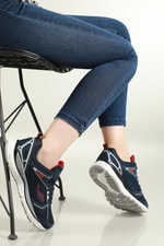 Nefes Alır Ortopedik Lacivert Unisex Spor Ayakkabı BLOCK RUNNER Unisex Günlük Spor Ayakkabı Lescon LESCON BLOCK RUNNER UNİSEX