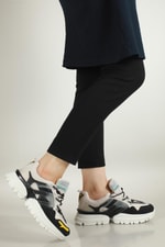 Nefes Alır Rahat Bej Siyah Unisex Spor Ayakkabı 5154 Unisex Günlük Spor Ayakkabı Conpax CONPAX 5154 UNİSEX SPOR AYAK