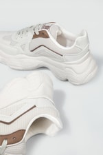 Nefes Alır Rahat Bej Vizon Kadın Spor Ayakkabı 141 Kadın Günlük Spor Ayakkabı Dark Step DARKSTEP 141 ZEN ANORAK SPOR