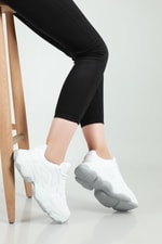 Nefes Alır Rahat Beyaz Kadın Spor Ayakkabı 141 Kadın Günlük Spor Ayakkabı Dark Step DARKSTEP 141 ZEN ANORAK SPOR