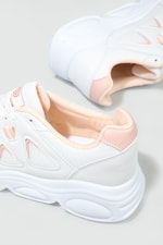 Nefes Alır Rahat Beyaz Pudra Kadın Spor Ayakkabı 144 Kadın Günlük Spor Ayakkabı Dark Step DARKSTEP 144 ZEN ANORAK SPOR