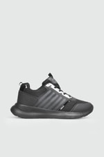 Nefes Alır Rahat Günlük Siyah Kadın Spor Ayakkabı 221-2508 Kadın Günlük Spor Ayakkabı M.P M.P 221-2508 ZEN CASUAL SPOR