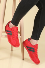 Nefes Alır Rahat Kırmızı Erkek Spor Ayakkabı CAMPUS SNEAKERS Erkek Günlük Spor Ayakkabı Lescon LESCON CAMPUS SNEAKERS MER SPR