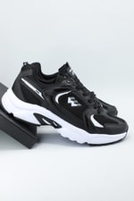 Nefes Alır Rahat Siyah Beyaz Erkek Spor Ayakkabı 2450 Erkek Günlük Spor Ayakkabı Wickers WİCKERS 2450 MER ANORAK SPOR