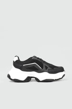 Nefes Alır Rahat Siyah Beyaz Kadın Spor Ayakkabı 141 Kadın Günlük Spor Ayakkabı Dark Step DARKSTEP 141 ZEN ANORAK SPOR
