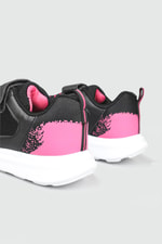 Nefes Alır Rahat Siyah Fuşya Çocuk Spor Ayakkabı 1803 Çocuk Sneaker Fıla FILA 1803 FLT SPOR