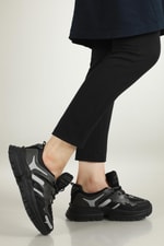 Nefes Alır Rahat Siyah Gümüş Unisex Spor Ayakkabı 5154 Unisex Günlük Spor Ayakkabı Conpax CONPAX 5154 UNİSEX SPOR AYAK