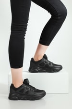 Nefes Alır Rahat Siyah Kadın Spor Ayakkabı 144 Kadın Günlük Spor Ayakkabı Dark Step DARKSTEP 144 ZEN ANORAK SPOR
