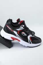 Nefes Alır Rahat Siyah Kırmızı Erkek Spor Ayakkabı 2450 Erkek Günlük Spor Ayakkabı Wickers WİCKERS 2450 MER ANORAK SPOR
