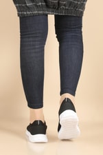 Nefes Alır Rahat Sıyah Unisex Spor Ayakkabı 075 Unisex Günlük Spor Ayakkabı Step XSTEP 075 UNİSEX SPOR AYAK