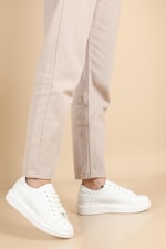 Ortopedik Beyaz Kadın Spor Ayakkabı HELİX Kadın Sneaker Beınsteps BEİNSTEPS Ş-04 HELİX