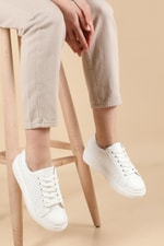 Ortopedik Beyaz Kadın Spor Ayakkabı HELİX Kadın Sneaker Beınsteps BEİNSTEPS Ş-04 HELİX