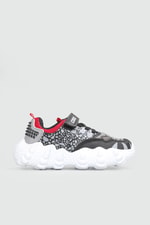 Ortopedik Işıklı Sneaker Siyah Çocuk Spor Ayakkabı GODZILLA Çocuk Günlük Spor Ayakkabı Cool COOL Godzilla Işıklı 22Y