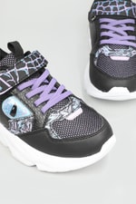 Ortopedik Işıklı Sneaker Siyah Lila Çocuk Spor Ayakkabı TOYO Çocuk Günlük Spor Ayakkabı Cool COOL TOYO 22Y