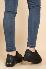 Ortopedik Siyah Siyah Kadın Spor Ayakkabı HELİX Kadın Sneaker Beınsteps BEİNSTEPS Ş-04 HELİX