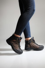 Outdoor Rahat Bağcıklı Fermuarlı Kahverengi Unisex Bot 008 Unisex Günlük Confort Bot Laguna LAGUNA 008 UNİSEX OUTDOOR