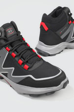 Outdoor Rahat Siyah Kırmızı Erkek Spor Ayakkabı 212-2184 Erkek Outdoor M.P M.P 212-2184 MER TRAKING